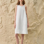 Sophisticated Summer Style | The High-End Tencel Linen A-Line Reveal - white