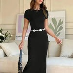 Short Sleeve Maxi Tee Dress