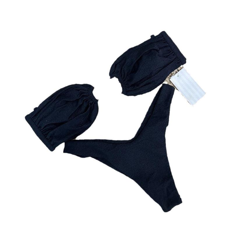 Strapless Pleated Bikini