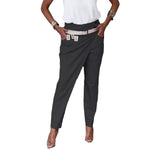 Effortless Elegance: The Casual Irregular Fit Slimming Pants - black