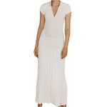 Knitted Pit Stripe Maxi Dress - runwayfashionista.com