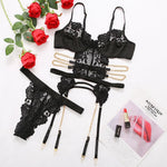 Three-Point Hollow Erotic Suit - runwayfashionista.com