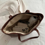 PU Leather Medium Shoulder Bag - Versatile Work & Leisure Tote - runwayfashionista.com