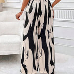 Elegant V-neck batwing sleeve wide jumpsuit - runwayfashionista.com