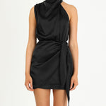 Elegant Halter Neck Mini Dress