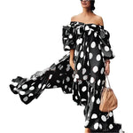 Boho Dress Off Shoulder Maxi Dress - runwayfashionista.com