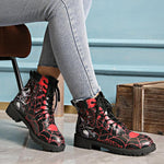 Round Toe Thick Heeled Boots