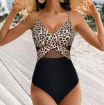 Halter-neck One-piece Cross-strap Design