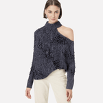 Hollow Bead Knitted Sweater