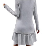 Turtleneck long sleeve dress -runwayfashionista.com