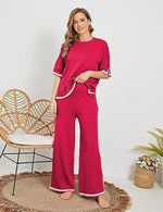 Knitted Sweater Wide Leg Pants Set - runwayfashionista.com