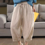 Tied Harem Pants: Edgy Linen Style