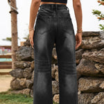 Distressed Jeans with Pockets - runwayfashionista.com