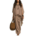 Sleeveless Vest Maxi Dress & Outerwear Two-Piece Set