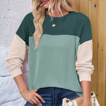 Round Neck Long Sleeve Sweatshirt - Runwayfashionista.com
