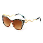 Retro Snake Temple Sun Glasses