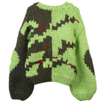 V-Neck Long Sleeved Loose Cardigan