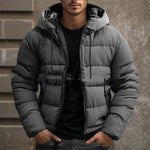 Men's Classic Cotton Zip-Up Hooded Jacket
