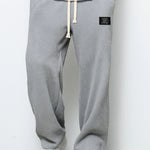 LooseDrawstring Pockets Sports Pants - grey