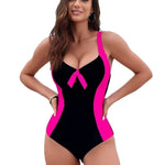 Slim Conservative One-Piece Swimsuit