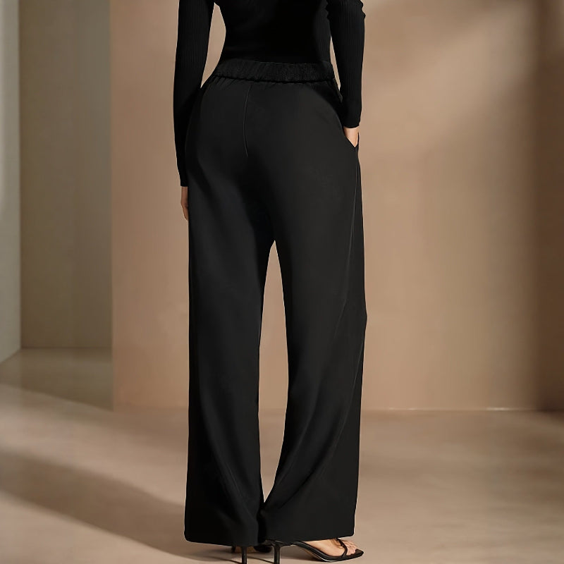 Chic Asymmetrical Suit-Style Pants