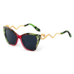 Retro Snake Temple Sun Glasses