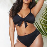 Own Your Look: Confident Plus Size Split Bikini
