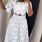 Elevate Your Look: A Modern Twist on the Classic Two-Piece Set - white