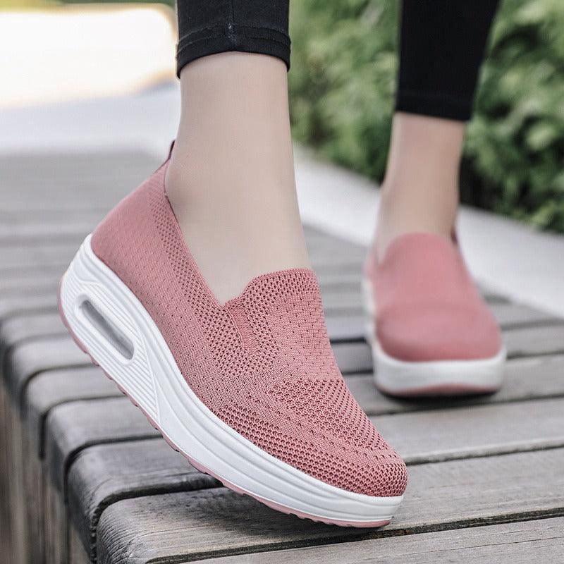 Breathable flying woven shoes - runwayfashionista.com
