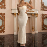 Cinching Lace Camisole Midi Dress