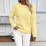 Twist Round Neck Pullover Sweater