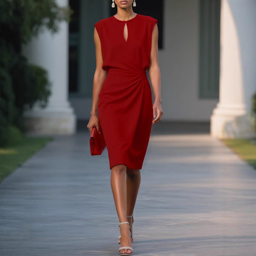 Casual A-Line Midi Dress