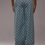 Casual Polka Dot Mid-rise Non-stretch Jeans