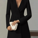 Chic V-neck Suit-style Mini Dress