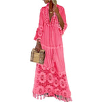 Patchwork Vacation Style Dress