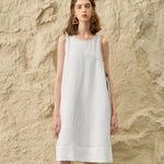Sophisticated Summer Style | The High-End Tencel Linen A-Line Reveal - white