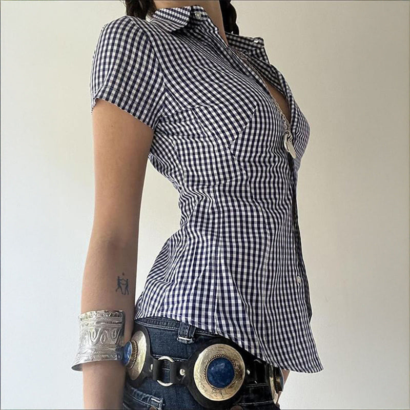 Casual Vacation Style Fitted Shirt