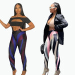 Women's digital printed sexy sports leggings