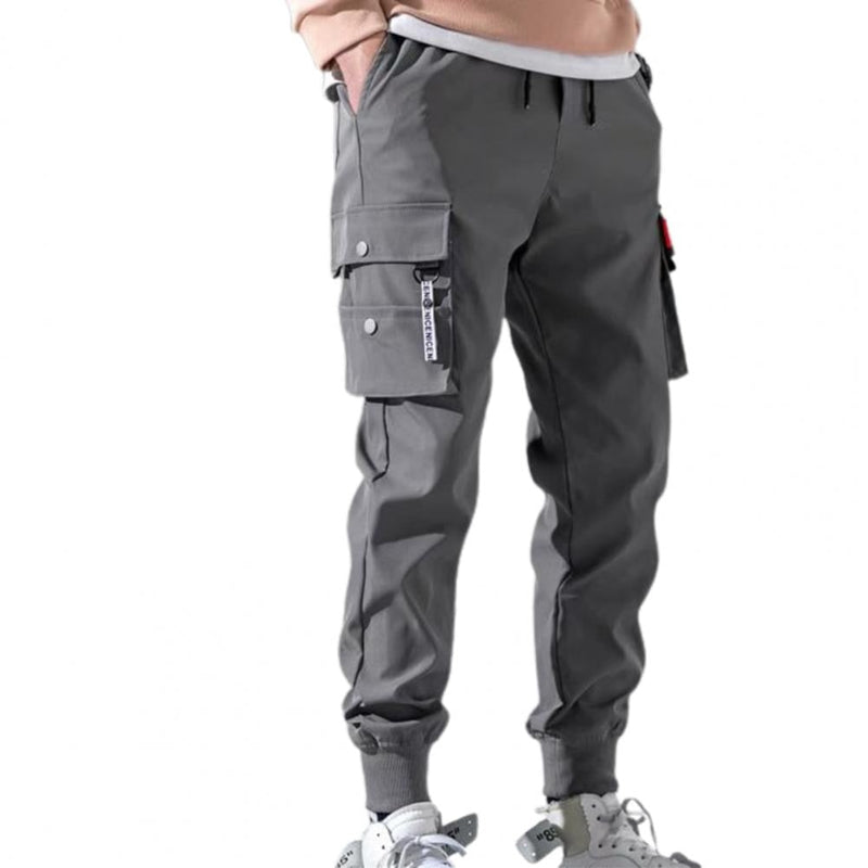 Hip HopMulti-pocket Cargo Pants - grey