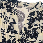 Printed notched long sleeve shirt -runwayfashionista.com