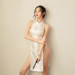 New Sexy Lingerie Retro Jacquard Passion High Slit - runwayfashionista.com