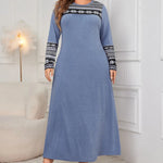 Statement Plus Size Printed Midi Dress