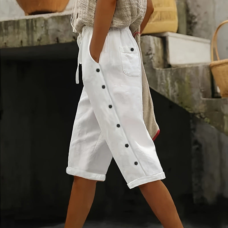 Versatile High-Waist Casual Shorts