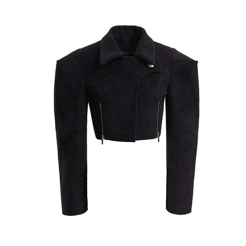 Wide Shoulder Short Coat