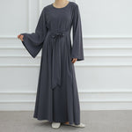Simple Solid Color Dress Abaya