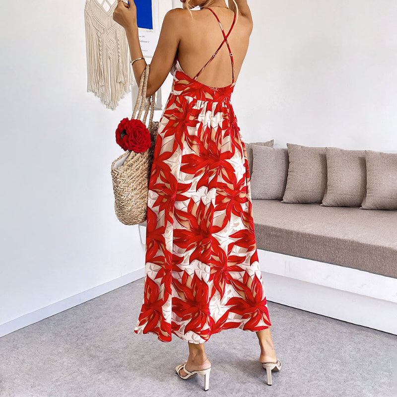 Maple Leaf Summer Dress - runwayfashionista.com
