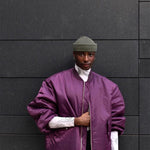 Y2K Oversized Long Sleeve Hoodie - purple