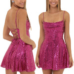 Sexy Backless A-Line Mini Party Dress