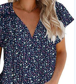 Casual Pleated Short Sleeve Shirt