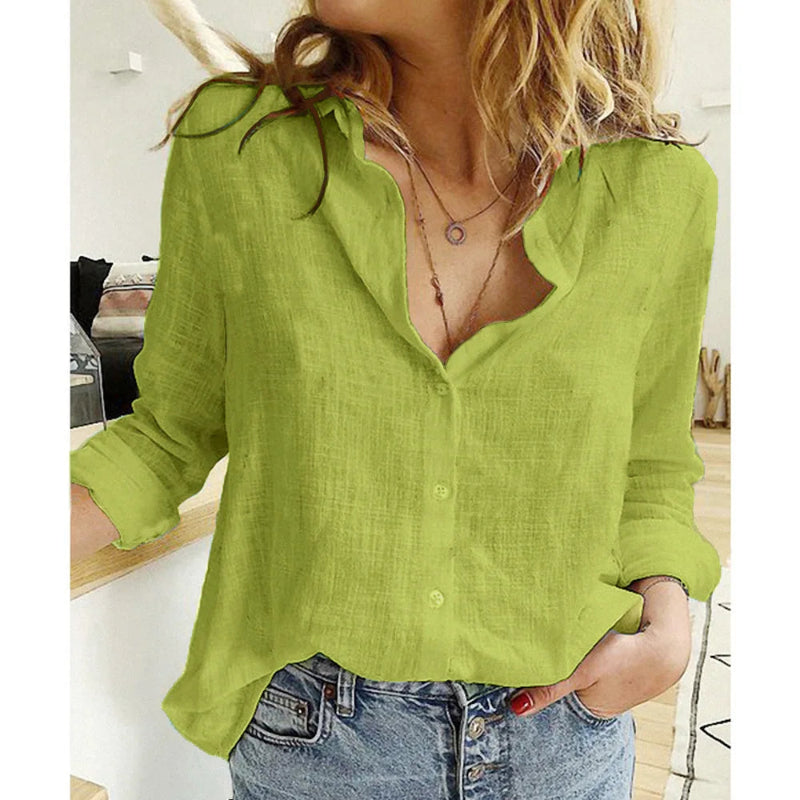 Loose Long Sleeve Oversized Shirt: The Ultimate Wardrobe Essential - green